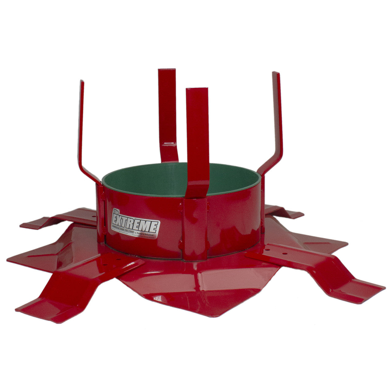 20" Cherry Red and Green Round Outdoor Christmas Tree Stand